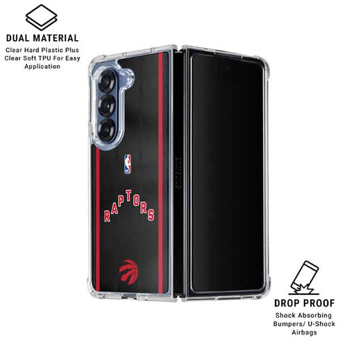 NBA Toronto Raptors Jersey Galaxy Z Fold6 Clear Case